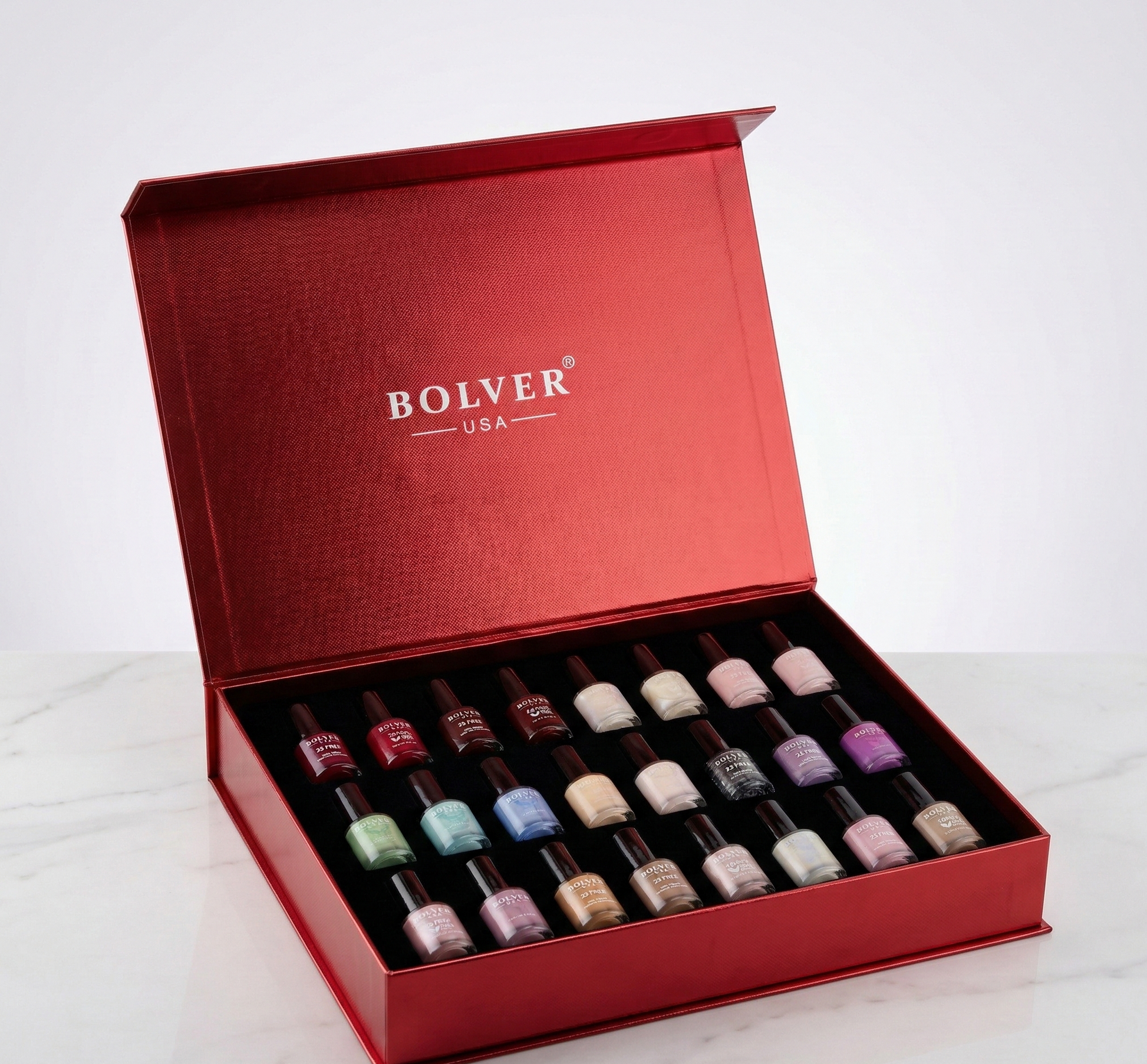25 - color nail polish box - Bolver Cosmetics